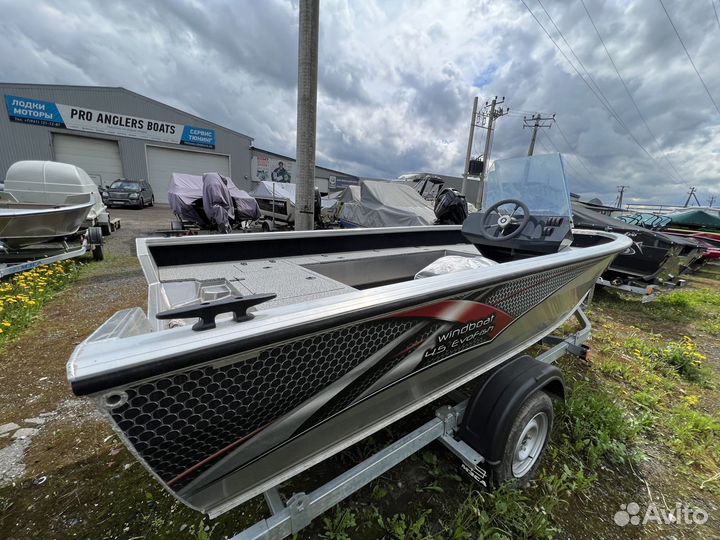Моторная лодка Windboat 4.5 С EvoFish (В Наличии)
