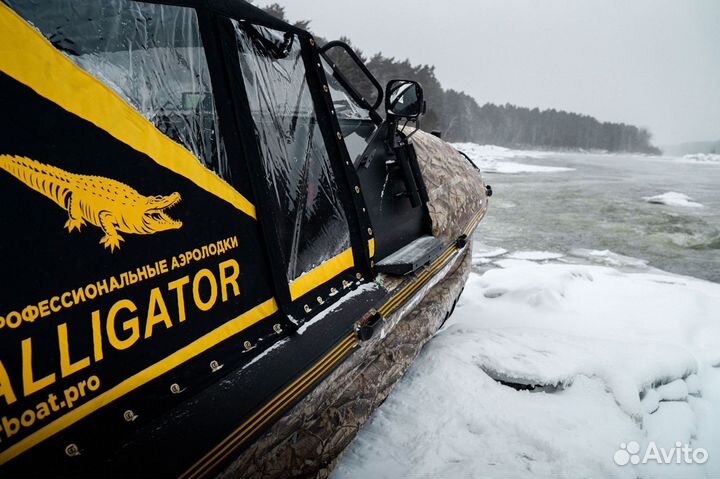 Аэролодка raptor 650 с лебедкой для прицепа