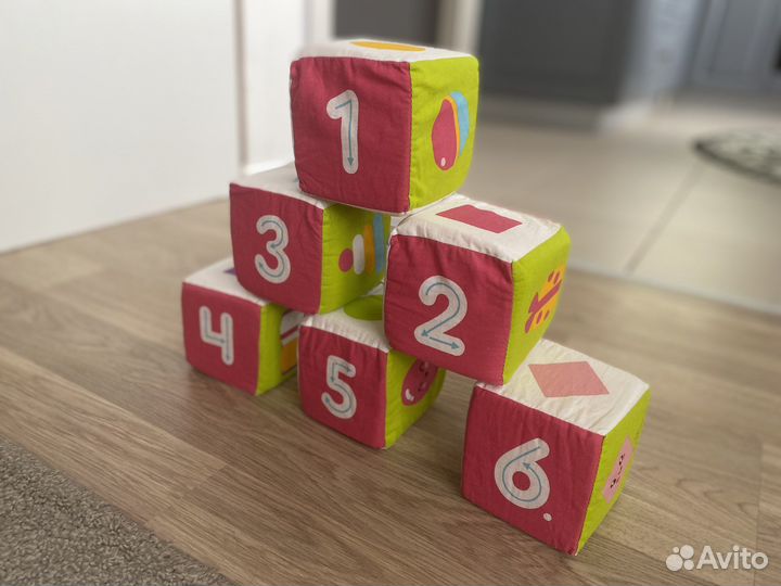 Развивающий кубик мягкий