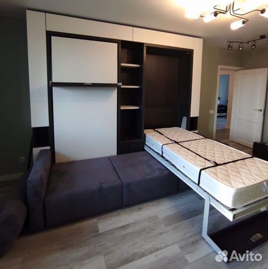 Кровать трансформер двойная с диваном