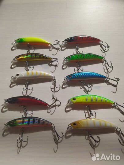 Воблеры поштучно или набором 10шт -6,8см, 4 гр