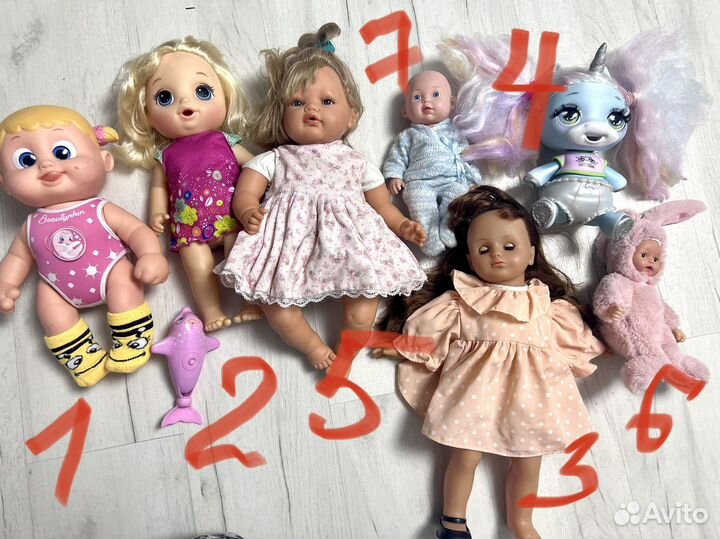 Куклы пупсы оригинальные разные