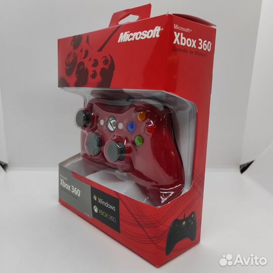 Джойстик для xbox 360 цвет красный