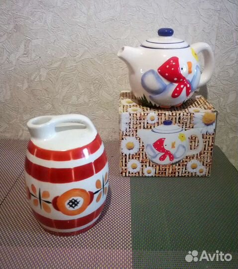 Чайник, ковш, кувшин, горшок керамика СССР