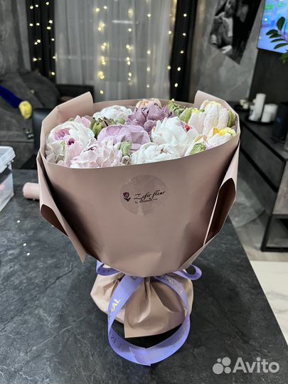 Букет из зефира 25 см