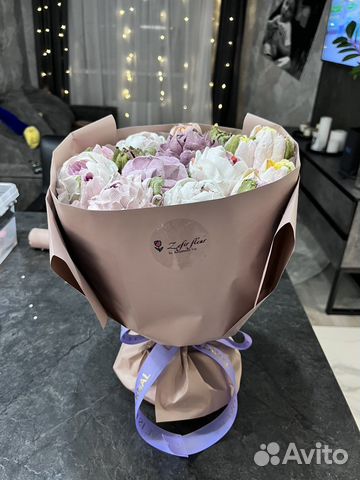 Букет из зефира 25 см