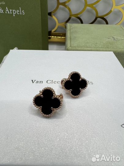 Серьги van cleef