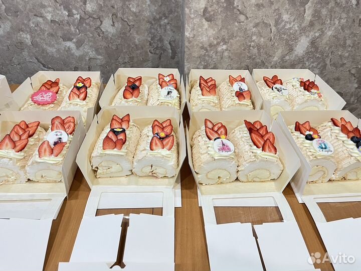 Меренговый рулет