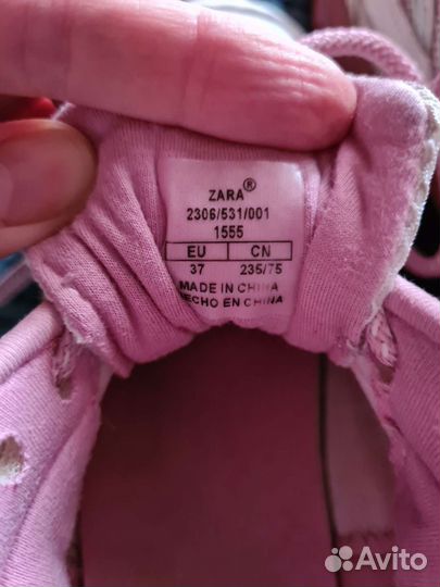 Кроссовки Zara р.37