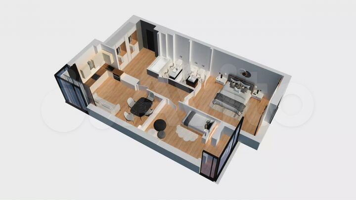 2-к. квартира, 79,4 м², 5/8 эт.