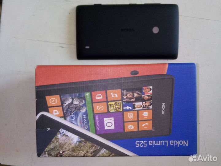Задняя крышка чехол для Nokia Lumia 525 (чёрный)