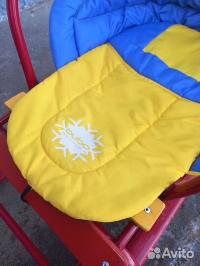 Санки сидячие красные