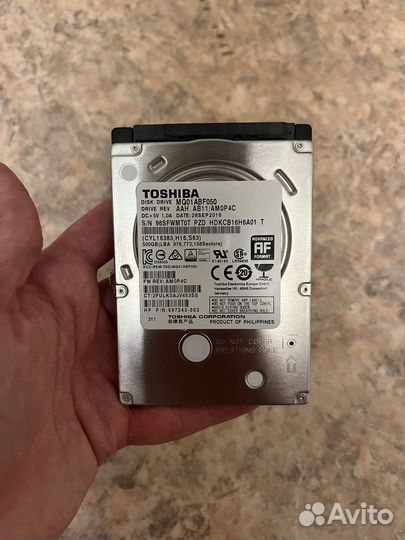 Toshiba жесткий диск 500 гб mq01abf050