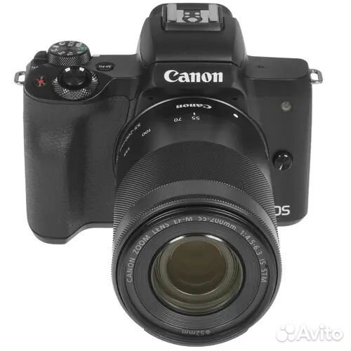 Canon EOS M50 Mark II Kit 15-45mm IS STM + 55-200m