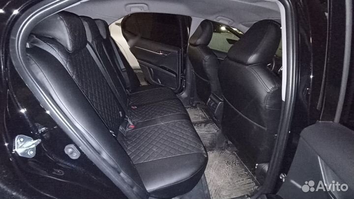 Чехлы экокожа Ромб Toyota Camry XV70 от Автопилот