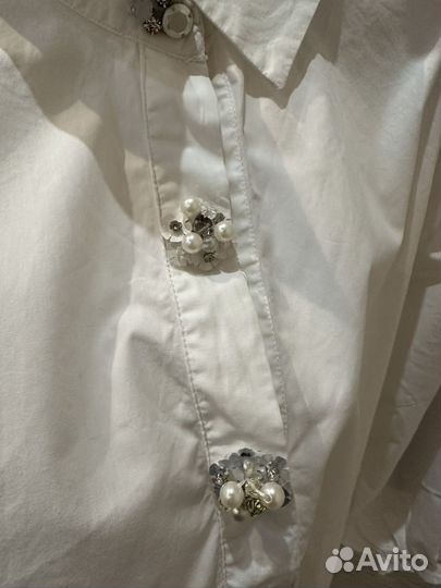 Белая блузка zara