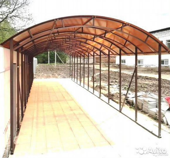 Навес усиленный 3.6 х 12.0м