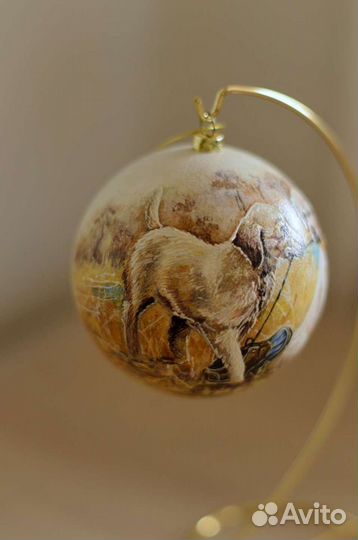 Елочный шар ручной работы 