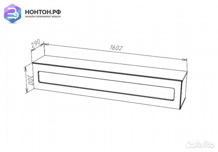 Шкаф навесной Point тип-51 белый глянец / белый ма