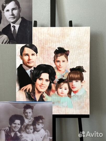 Портрет на холсте / портрет по фото