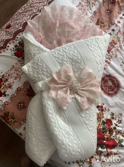 Конверт на выписку для девочки зима