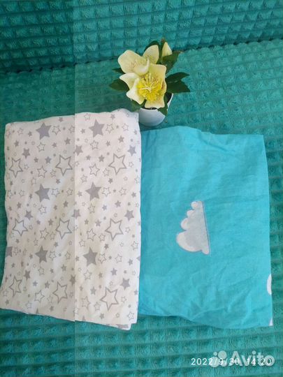 Простынь на резинке 120 60