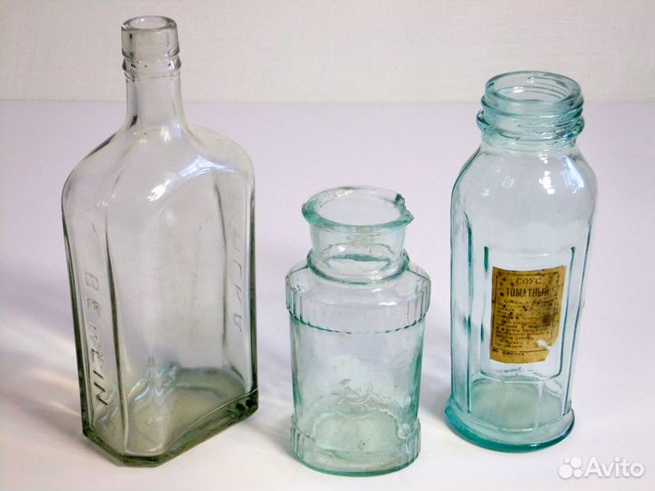 Бутылки 3шт бутыли надписи старинные антикварные