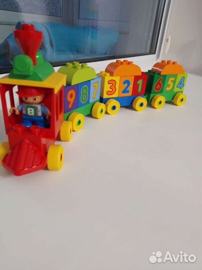 Lego duplo поезд и ферма