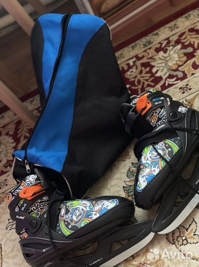 Коньки ледовые детские раздвижные