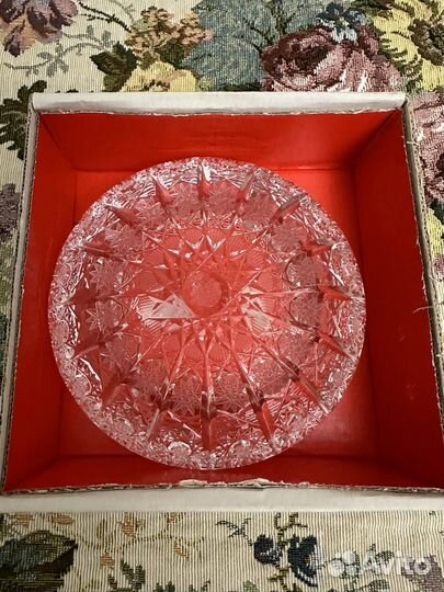 Пепельница хрусталь