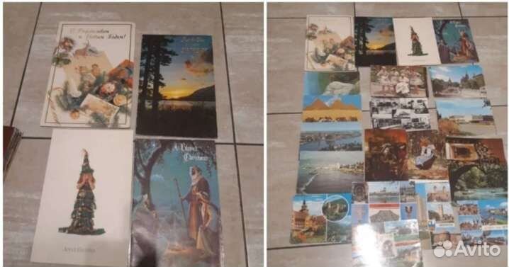 Открытки 60-90-х Поздравительные Собаки Машины