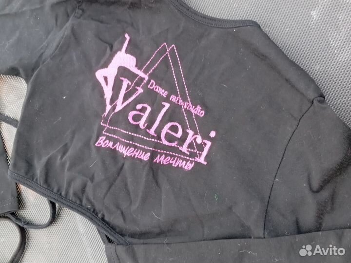 Купальник гимнастический для танцев чёрный 4 г 8л