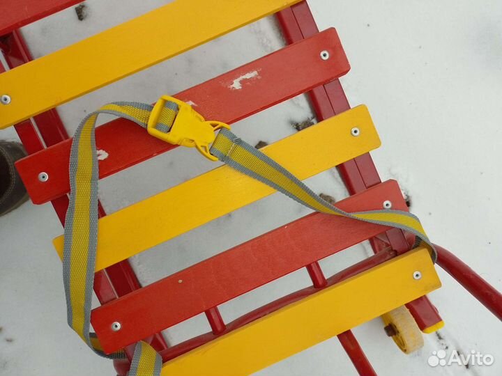 Детские санки с задними колесами