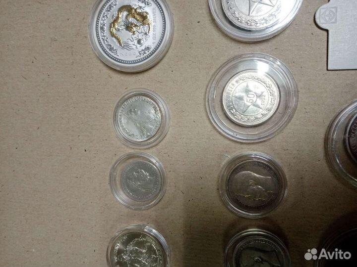 Монеты серебро оригинал