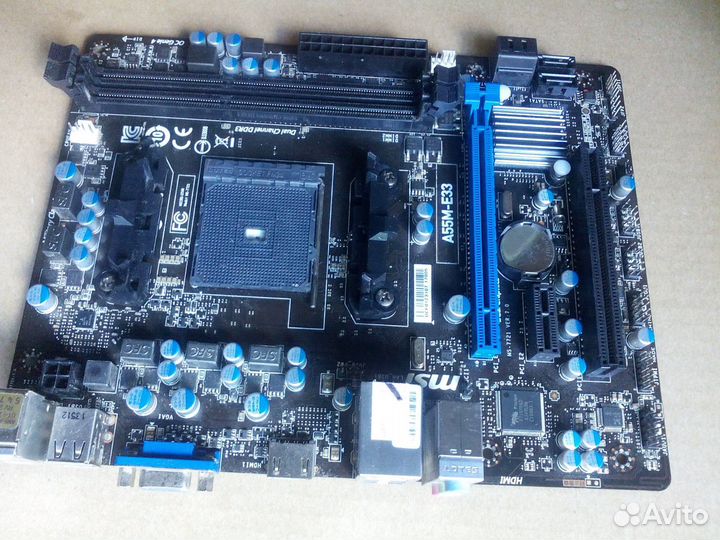 MSI A55M-E33 Socket FM2+/FM2 с проц A10-6800K