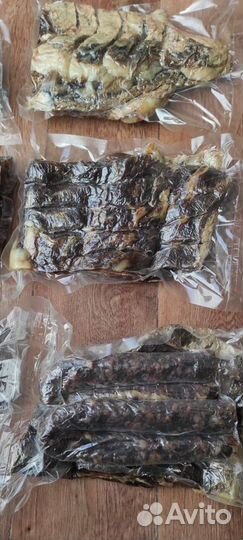 Сушеное мясо, колбаса, курдюк