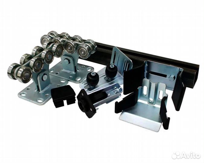 Комплектующие для откатных ворот - балка, роллики