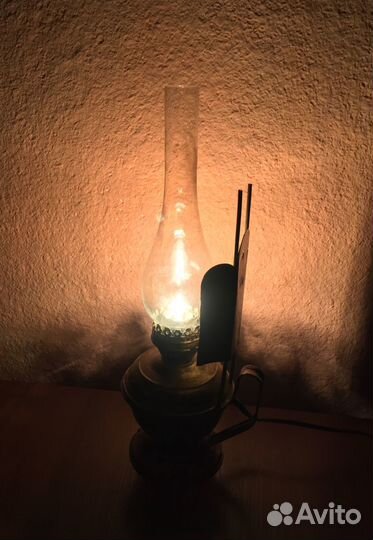 Лампа настольная старинная