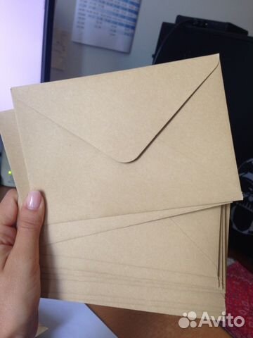 Конверты крафт 20 штук