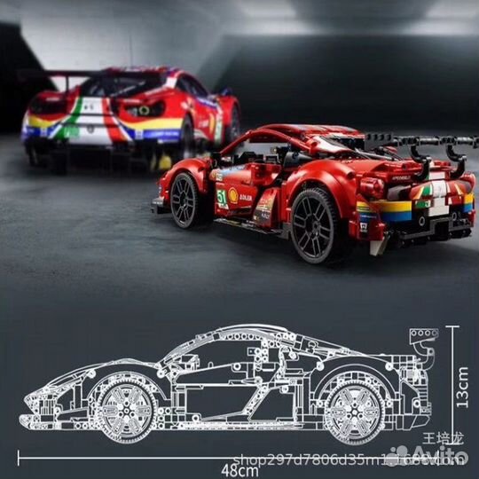 Конструктор Technic 42125 Ferrari 488