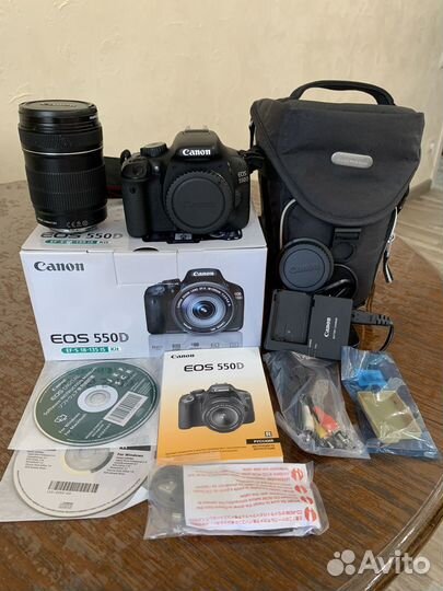 Зеркальный фотоаппарат canon 550d kit 18-135 mm