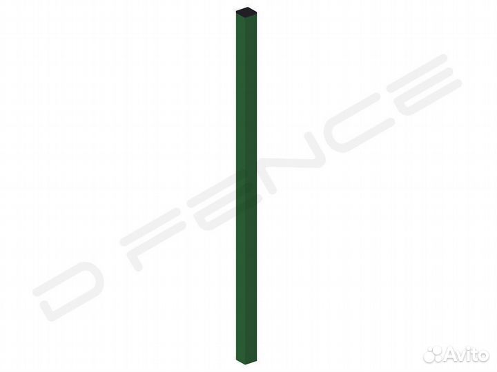 Столб для забора, 3d сетки 60х40х1,2мм L2.5м