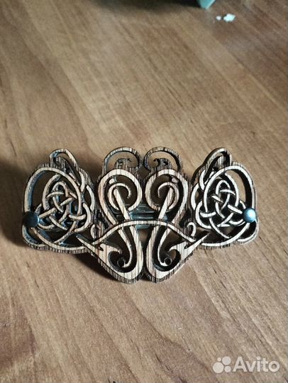 Заколка для волос славянский узор