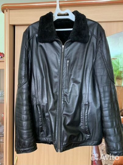 Дубленка натуральная мужская 48 размер