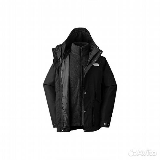 THE north face Windbreaker Jackets Men Black+Gift Bag (S)(44)