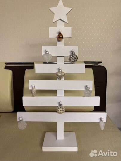 Елка новогодняя деревянная 63 см