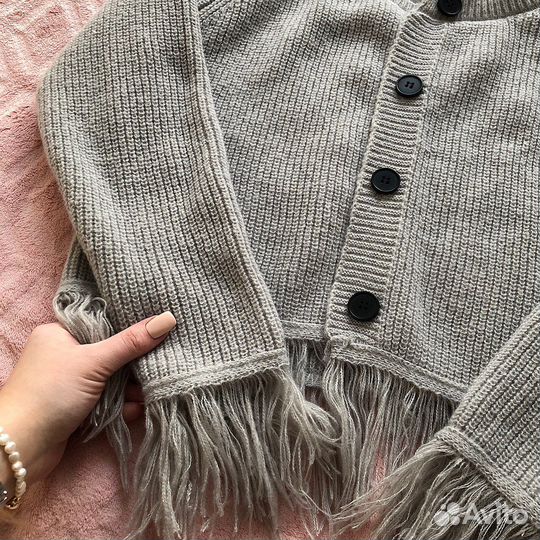 Кардиган с бахромой