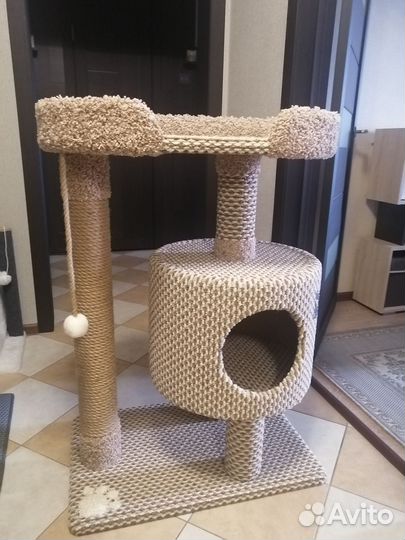 Домик для кошки с когтеточкой