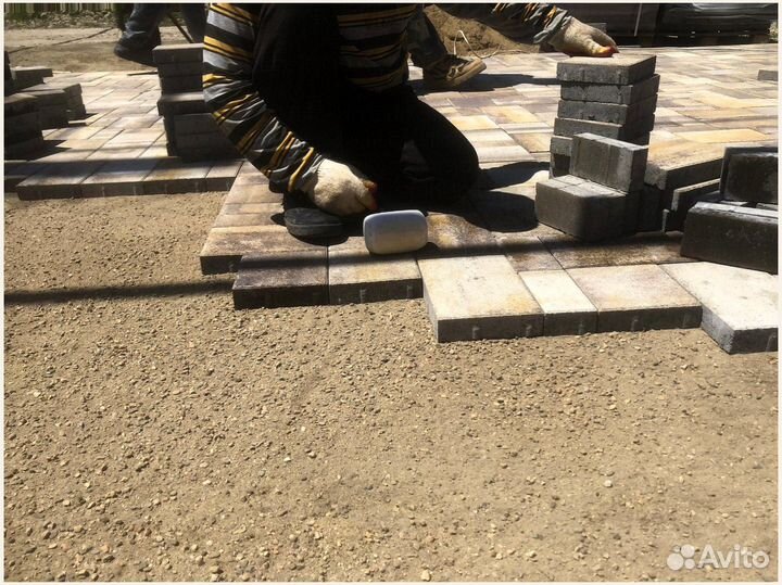 Тротуарная плитка и поребрик заказ от 120 м2