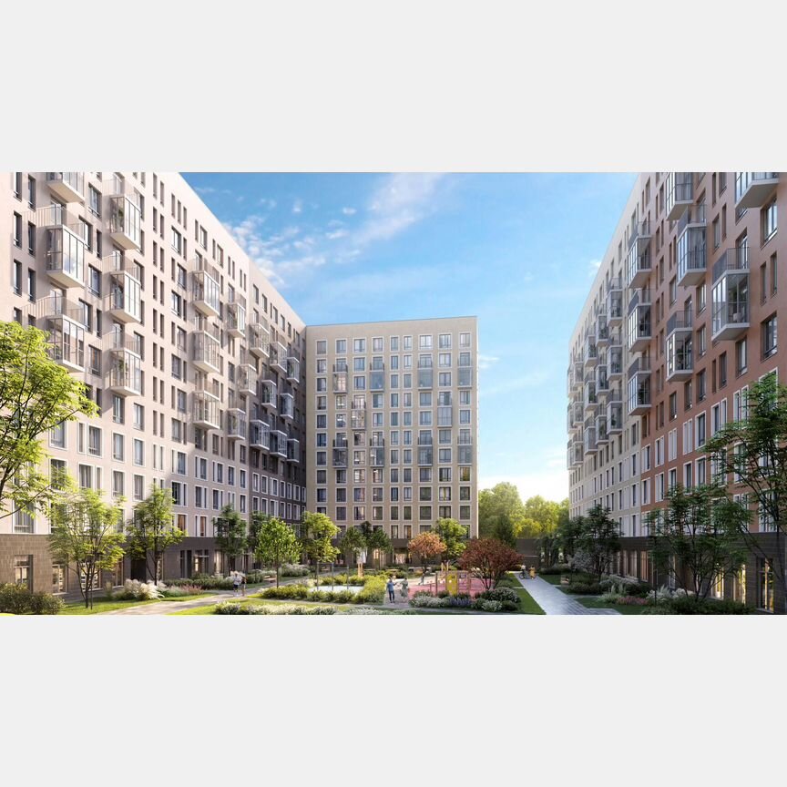 2-к. квартира, 61,9 м², 6/12 эт.